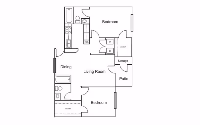 Unit 143 256 floor plan